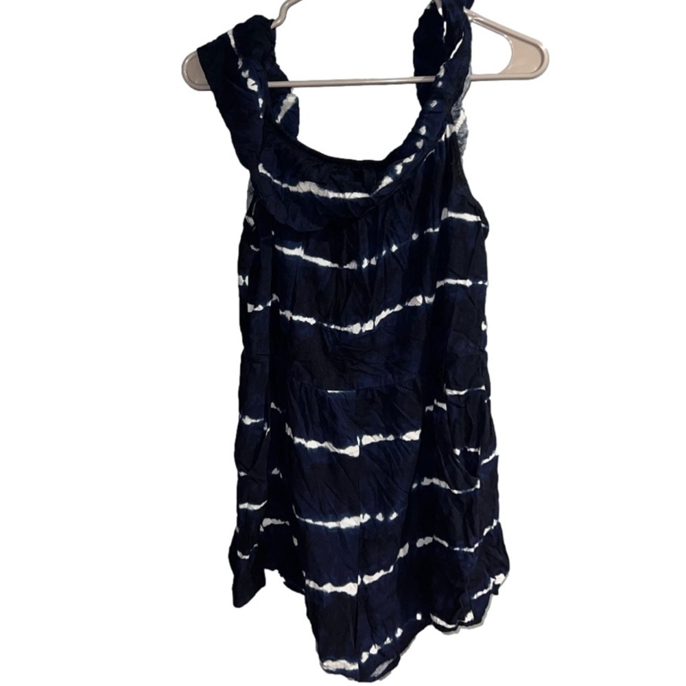 *xhilaration- Navy and white striped romper